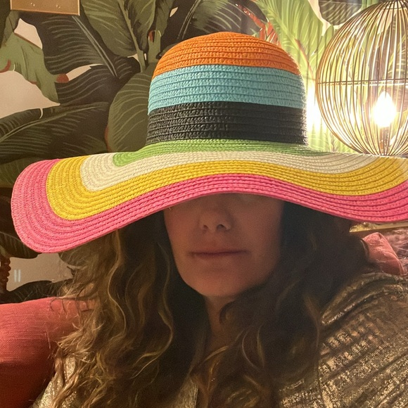 Gorgeous VIBRANT Sun Hat NWT - Picture 3 of 3